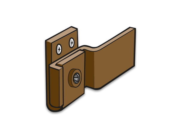 Fenstersicherung - Mauerkralle Typ 02 braun